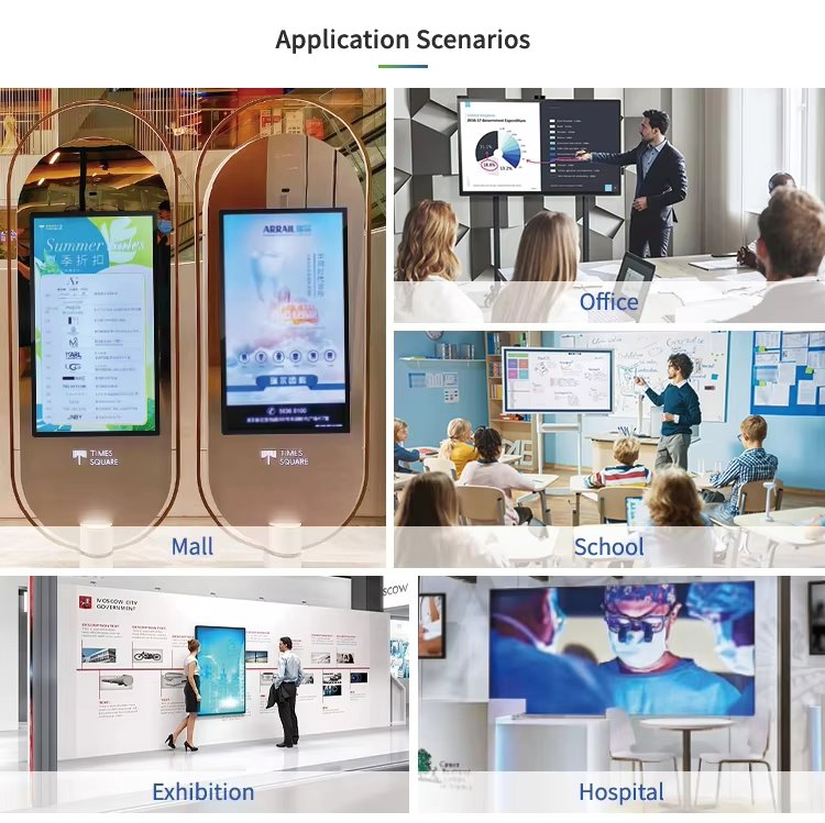 32-дюймовый Full HD рекламный экран с высокой яркостью