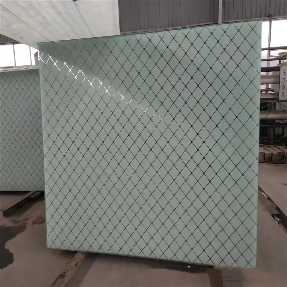 Custom China Factory Anti-Scratch No Fall off Color Silkscreen Ceramic Printed Toughened Tempered Glass/ Building Glass /Interior Glass