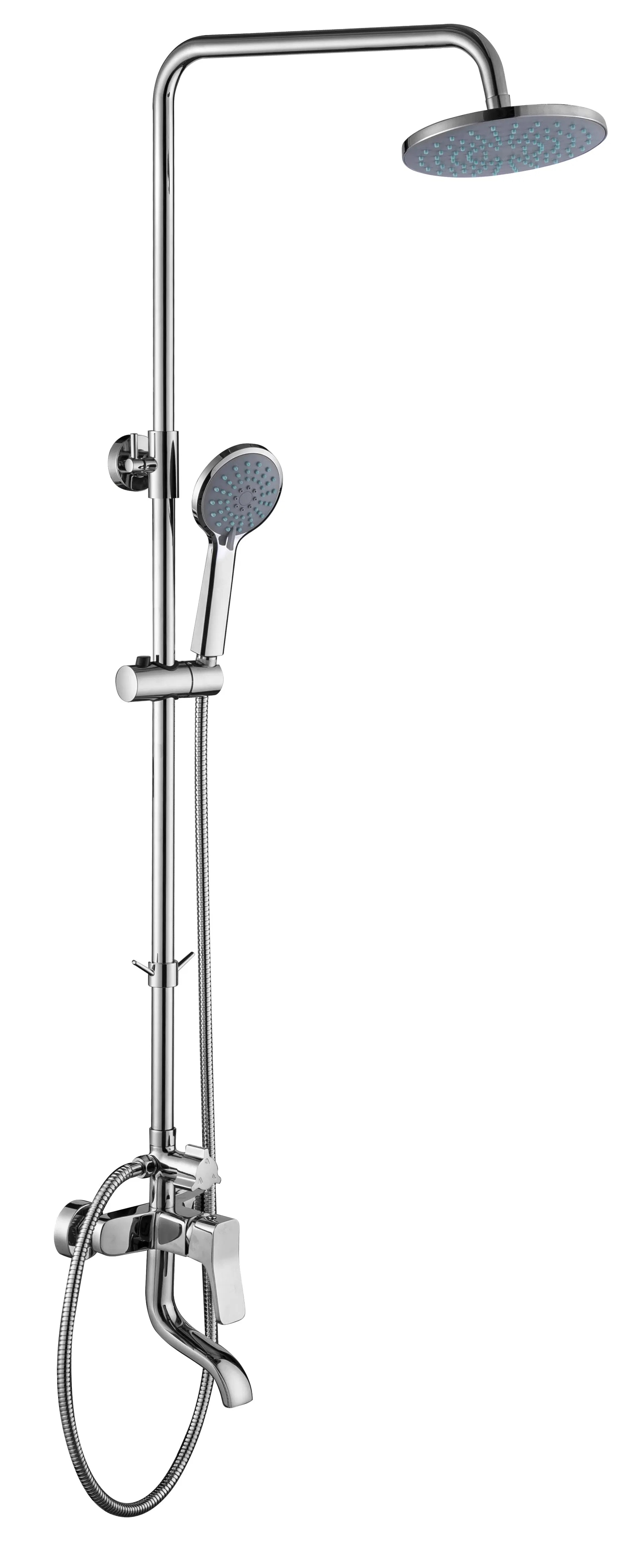 Bathroom Accessories Ceramic Single Lever Brass Shower Head Rainfall Shower Shower Faucet Shower Enclosure with Bathtub