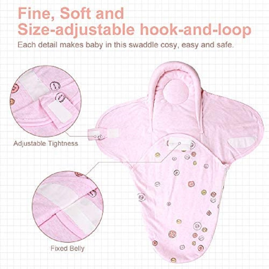 Factory Outlet Newborn Baby Boys Girls with Head Protecting Bunting Bag