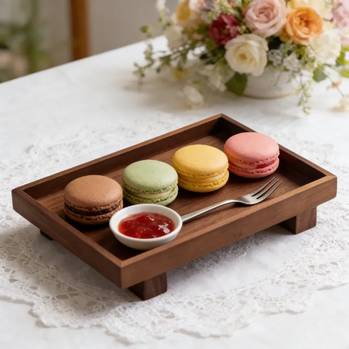 Classic Elevated Serving Solution Designed for Stylish Presentation and Practical Function Wooden Tray