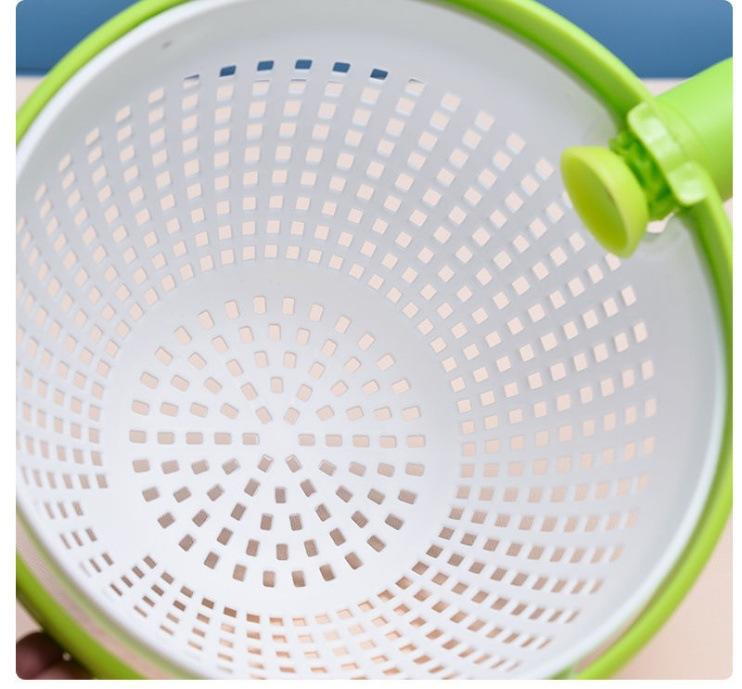 Vegetable Spinner Fruit Washer Multi-Use Collapsible Spinning Colander with Handle