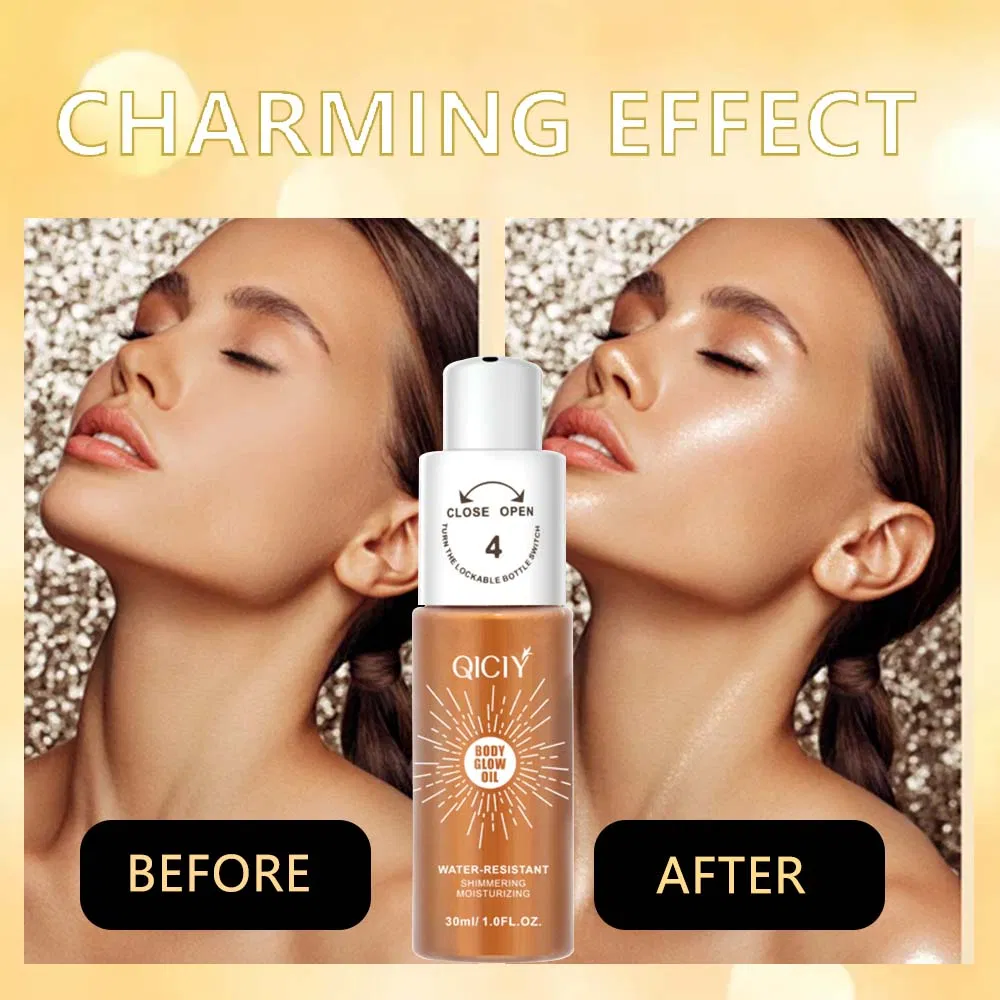 5 Color 30ml High Gloss Liquid Body Glow Oil