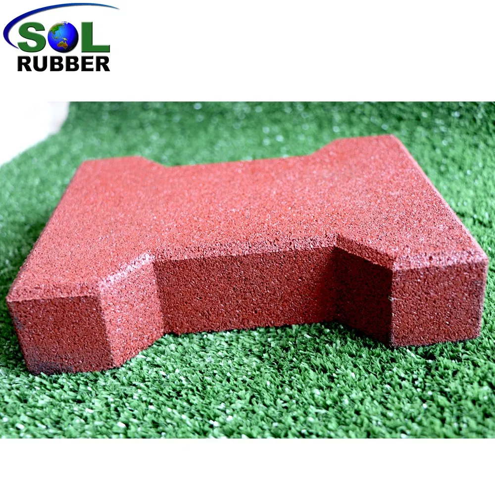 Sol Rubber Dog Bone Horse Barn Stable Pathway Playground Rubber Bricks Paver
