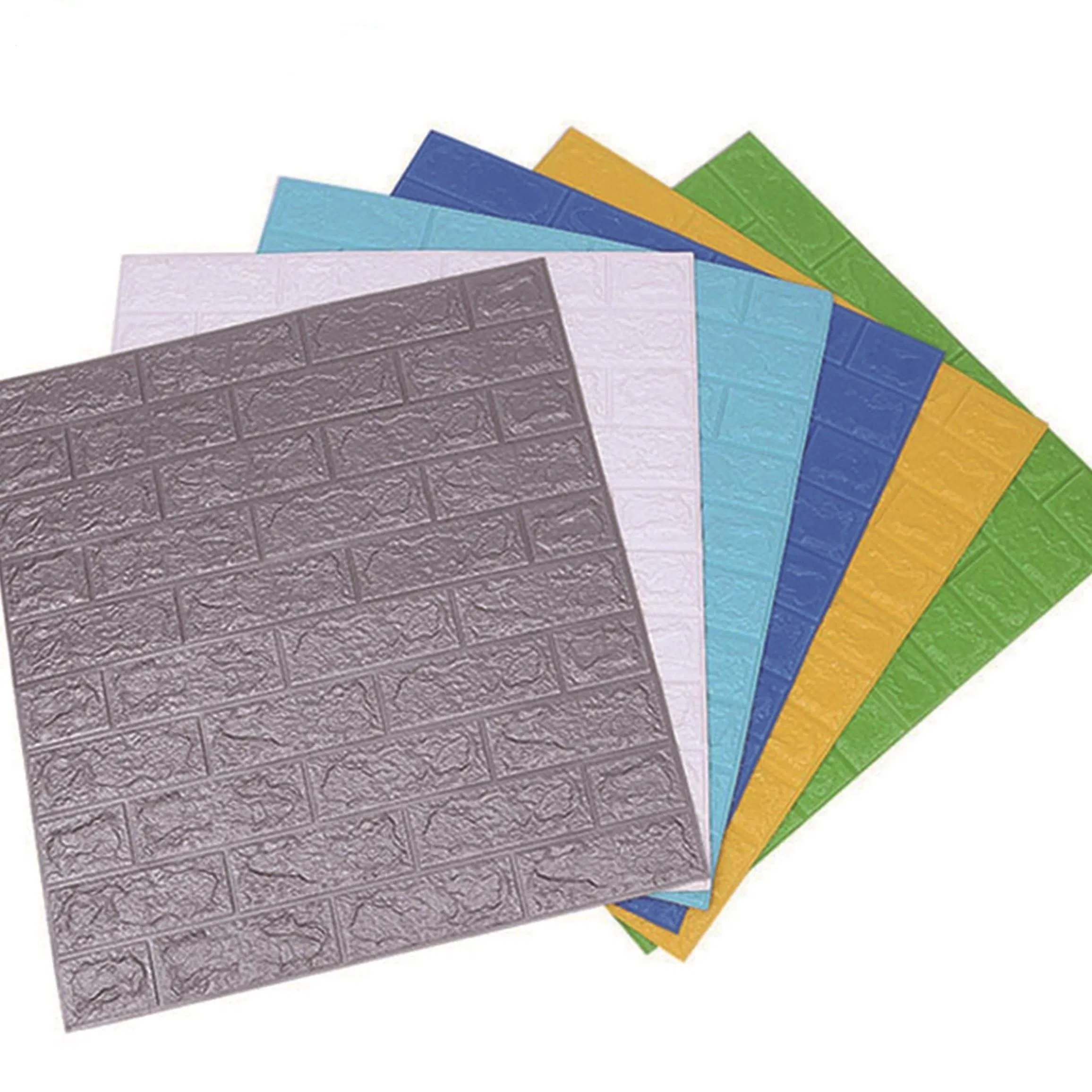 Waterproof 3D Self Adhesive Wallpaper PE Foam Brick Wall Sticker