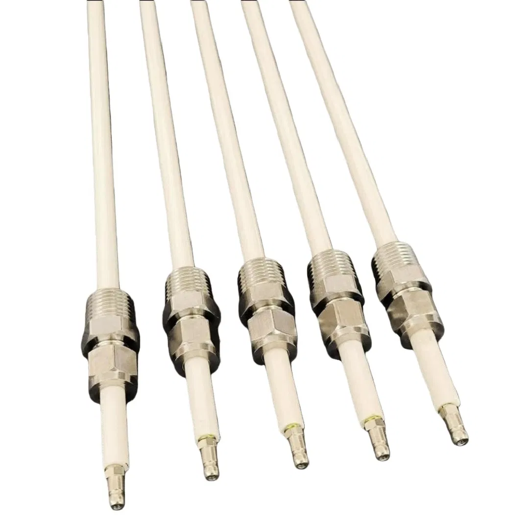 Glazed 95% Alumina Ceramic Ignition Needle Spark Plug Electrode for BBQ Gas