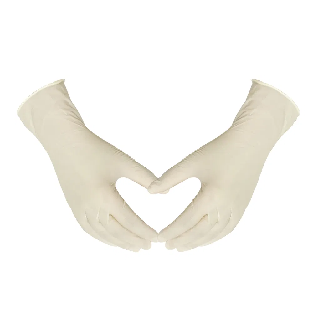 Malaysia Natural Rubber Disposable Examination Latex Gloves Free Samples