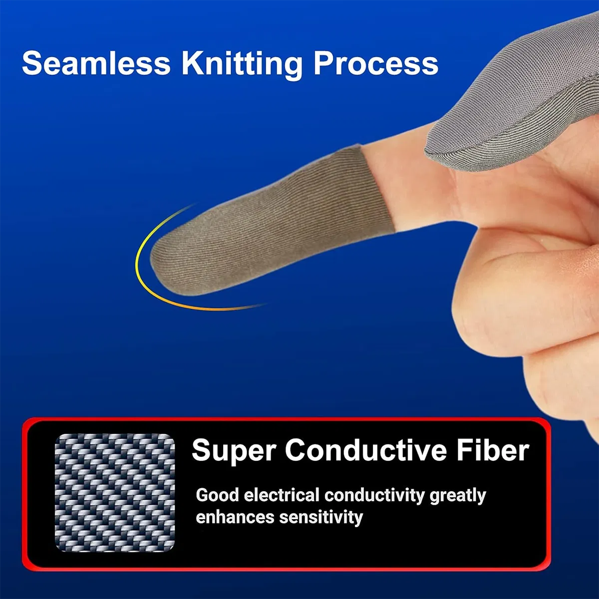 Антипотные игровые напальчники Global Export Quality