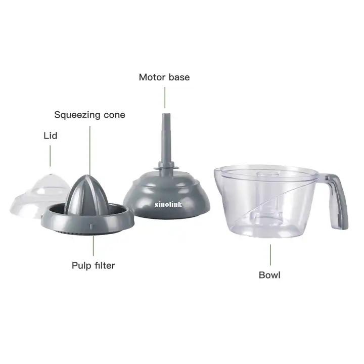 750ml Tranditional Style Electric Manual Centrifugal Citrus Juicer