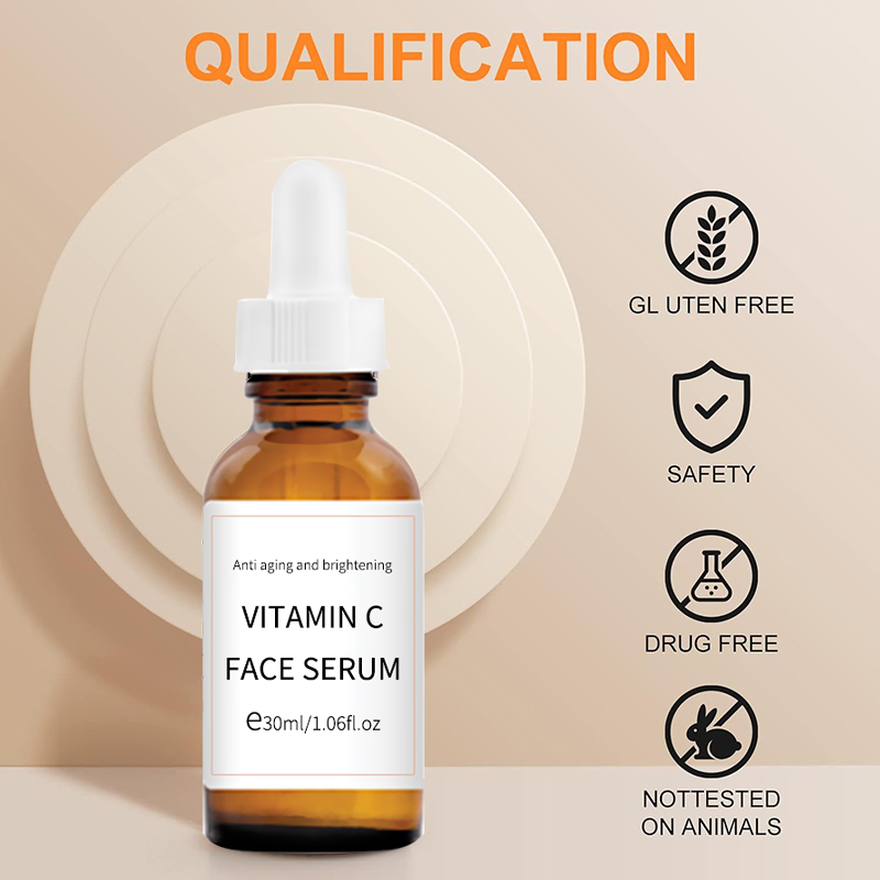 OEM ODM Private Label 100% Pure Vitamin C Facial Essence Serum Whitening Natural Organic Vitamin C Facial Serum