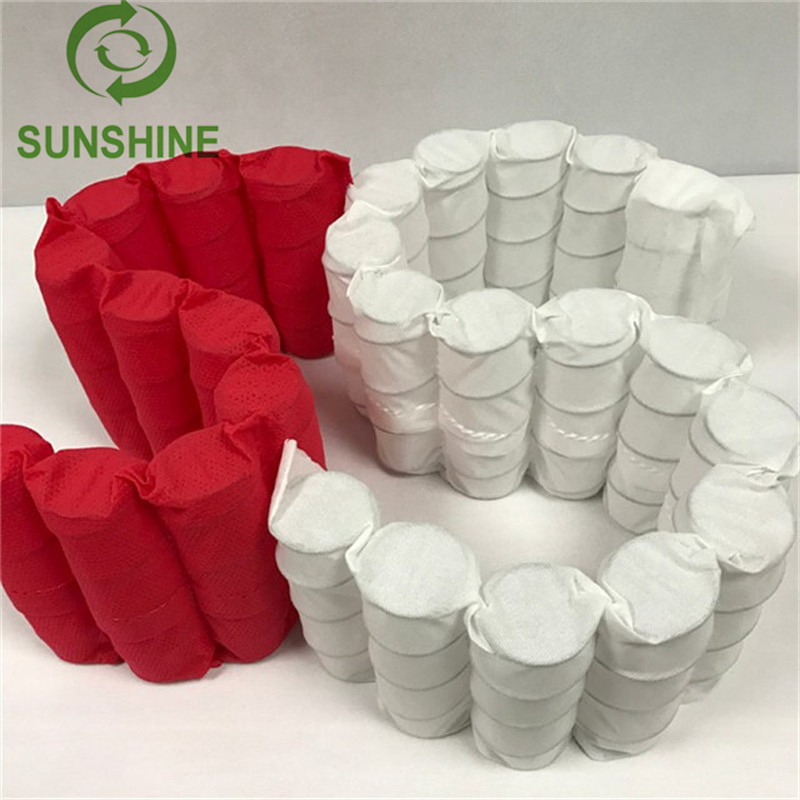 White and Black Color PP Nonwoven Fabric Spring Pocket