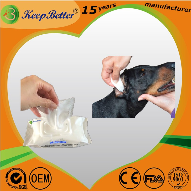 High Quality Antibacterial Pet Cleaning Wet Wipes
