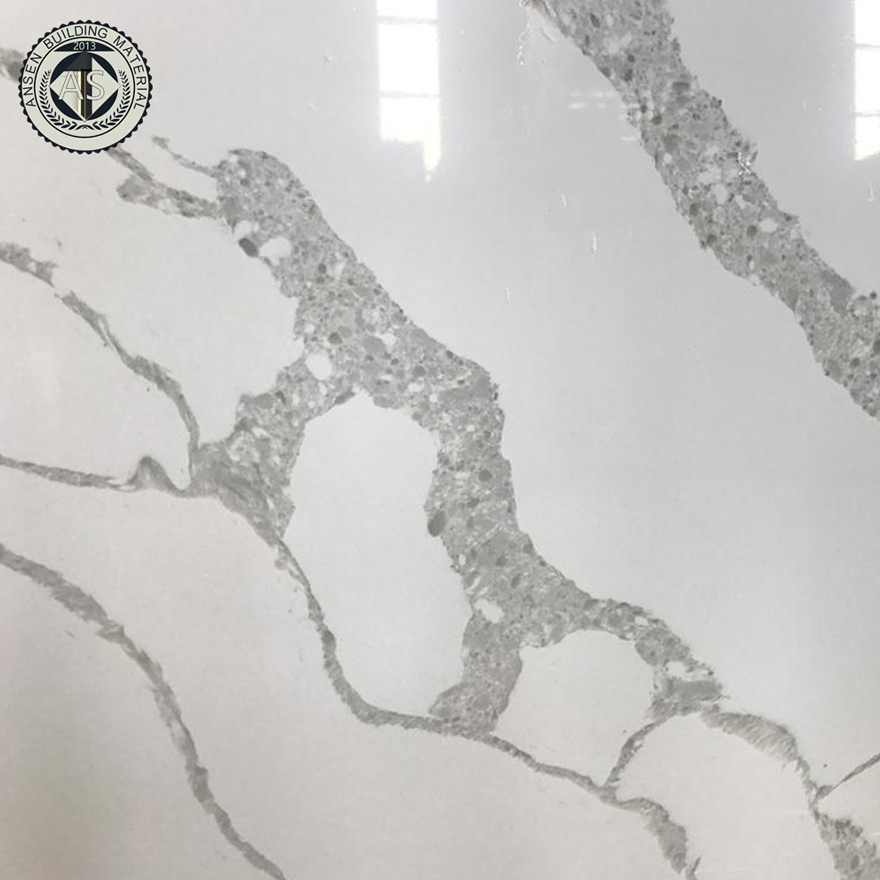 3200*1600*20mm Engineered Big Slab Solid Surface Polished Artificial Quartz Stone for Countertop