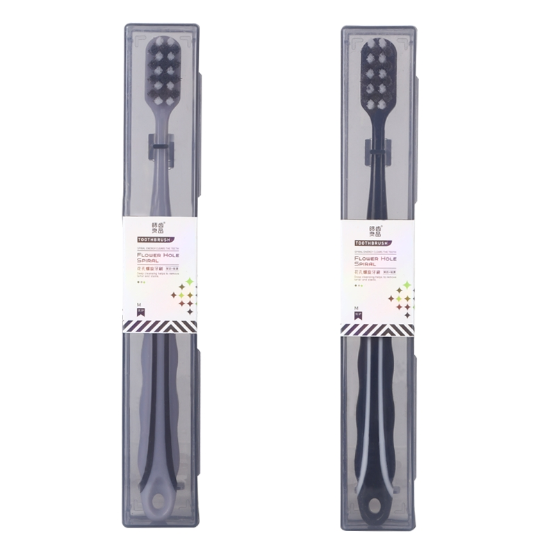 Wavy Design Hard Bristle Adult Toothbrush for Stains Cleaning