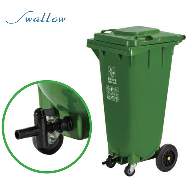 240L Plastic Wheeled Waste Bin Garbage Bin Trash Can