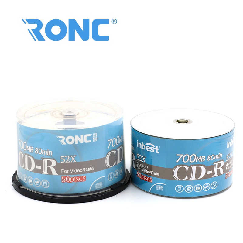 Чистые CD-R диски 50 шт, серебристые, 700MB