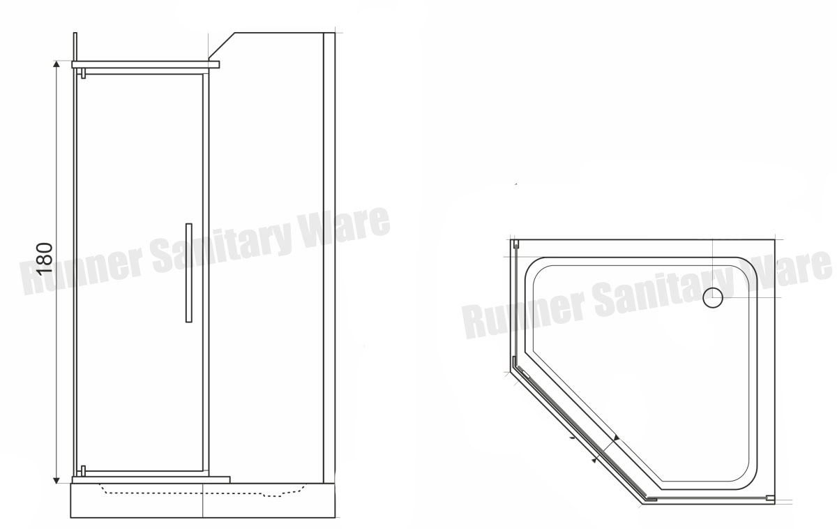 Diamond Shower Enclosures & Shower Cabin (SR8320)