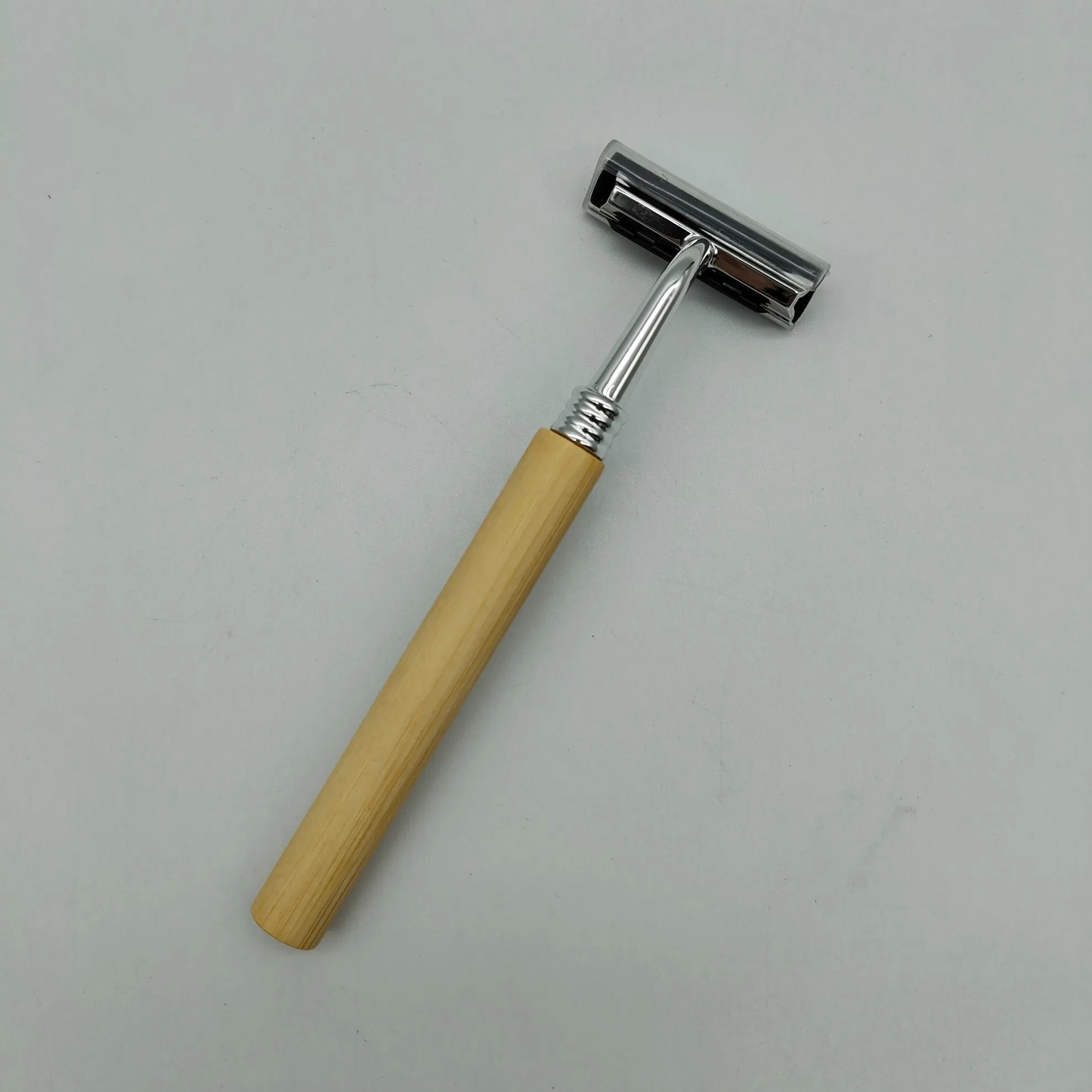 OEM Bamboo Handle Travel Twin Blade Disposable Parts Biodegradable Razor