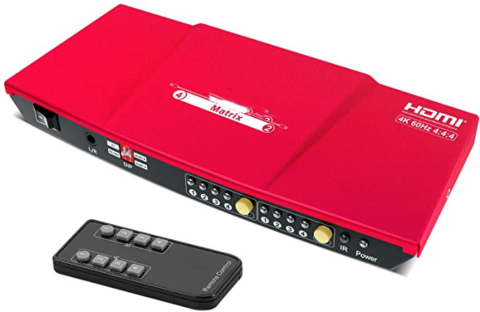 4 to 2 HDMI Matrix Splitter 4X4 HDMI Video Matrix Switch Switcher