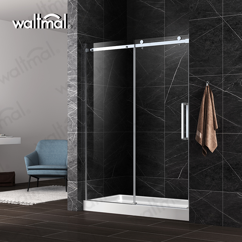 Safety Glass Bathroom Frameless Sliding Shower Room