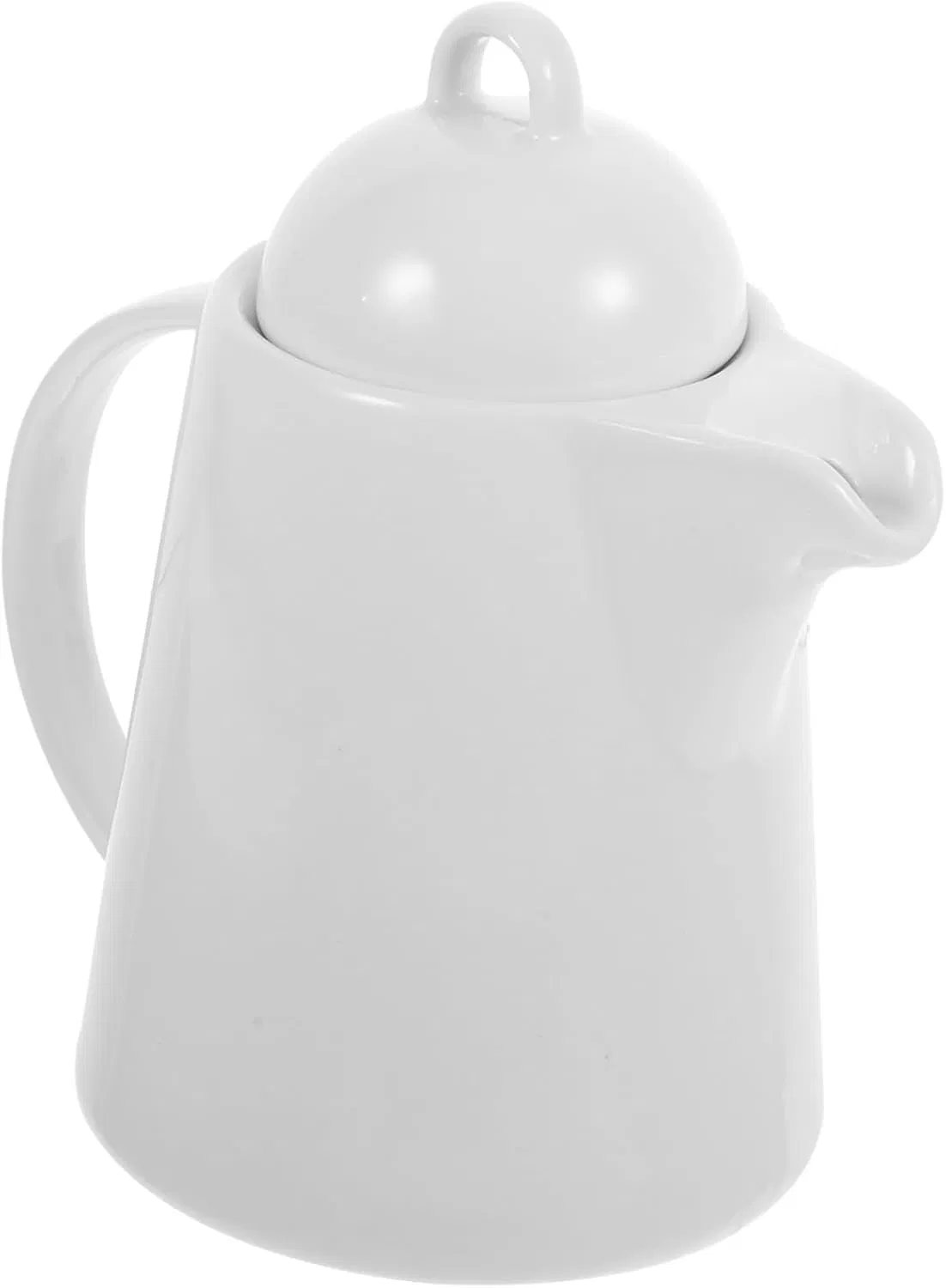 Handmade Big Handled White Black Ceramic Juice Jug