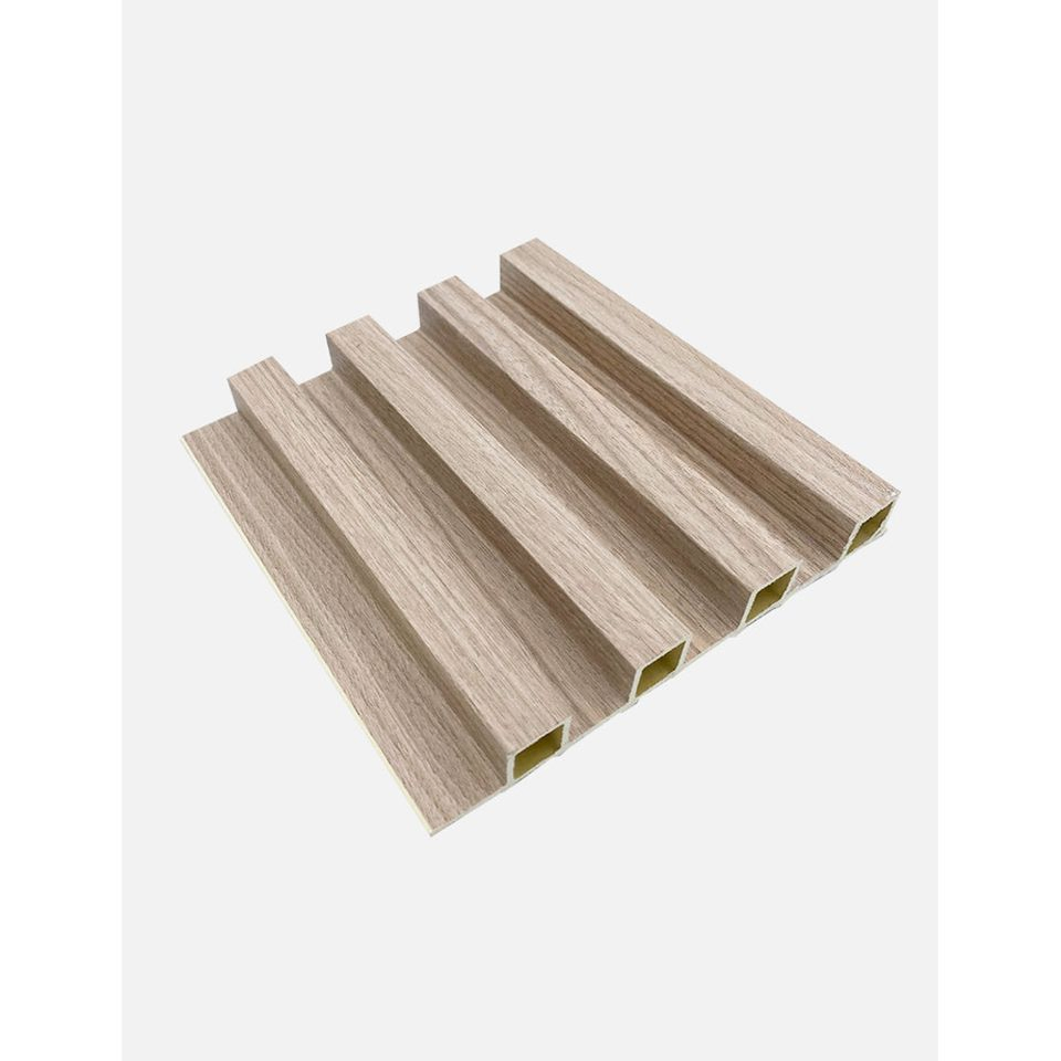 Factory Indoor Decor PVC Coating Cladding Wall Board WPC Interior Fluted Wall Panel