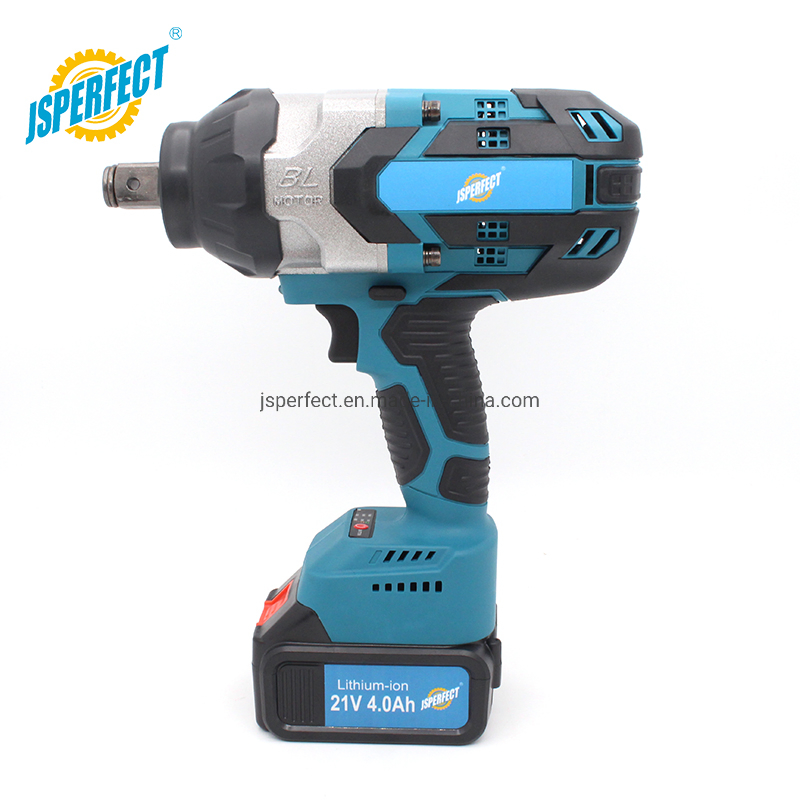 21V Lithium-Ion Battery Cordless Impact Wrench 3/4 Inch for Heavy Duty Truck Wheel