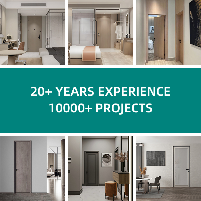 WPC Door Solid Material Customized Modern Wooden Interior Doors
