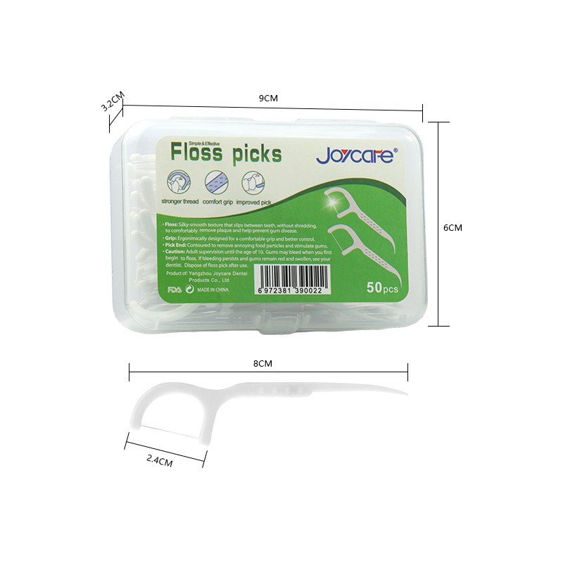 New Design Boxed Package Disposable Plastic Dental Floss Pick