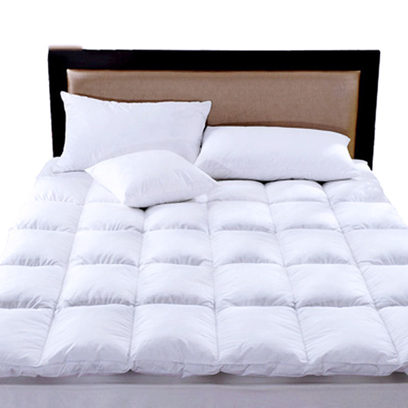 Hot Sale Super Soft 100% Cotton Cover Microfiber Thick Hotel Mattress Topper