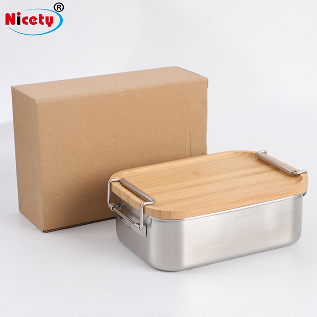 Exceptional Biodegradable Camping Sushi Burger Storage Bamboo Lid Lunch Box