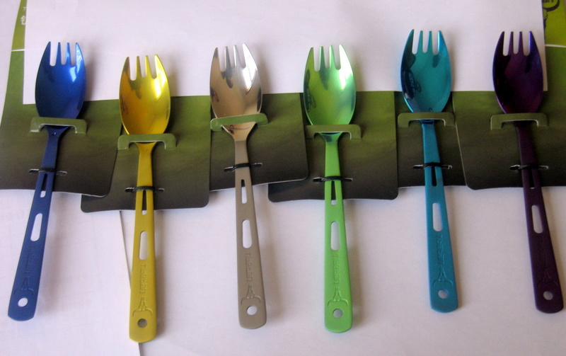 Hot Sale Eco-Friendly Colorful Titanium Forklike Spork