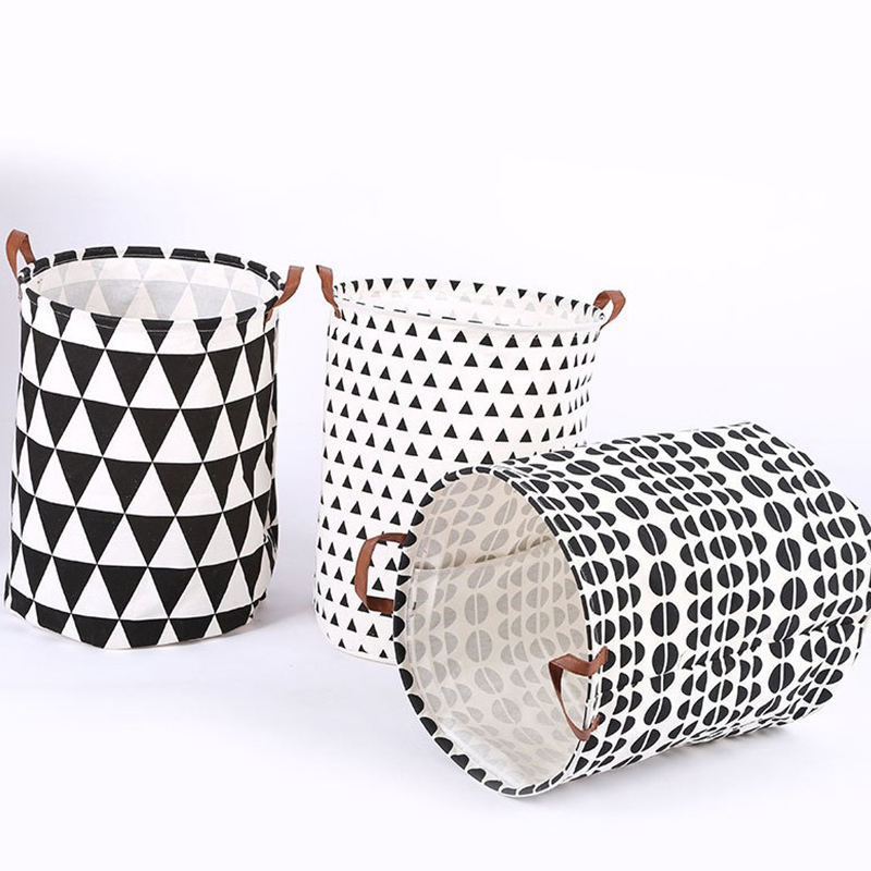 Waterproof Cotton Portable Collapsible Hamper Dirty Laundry Basket
