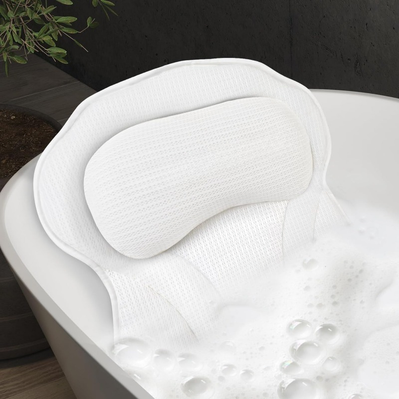 2024 Hot-Selling 3D Mesh SPA Cushion Luxury Comfort Ergonomic Design Bathtub Pillow