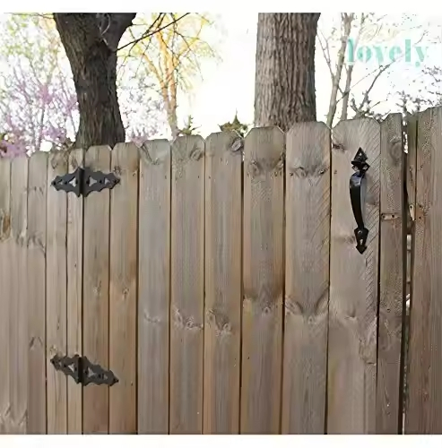 Vintage Rustic Barn Door Handle HD028 High Quality Black Powder Coated Stainless Steel Modern Durability