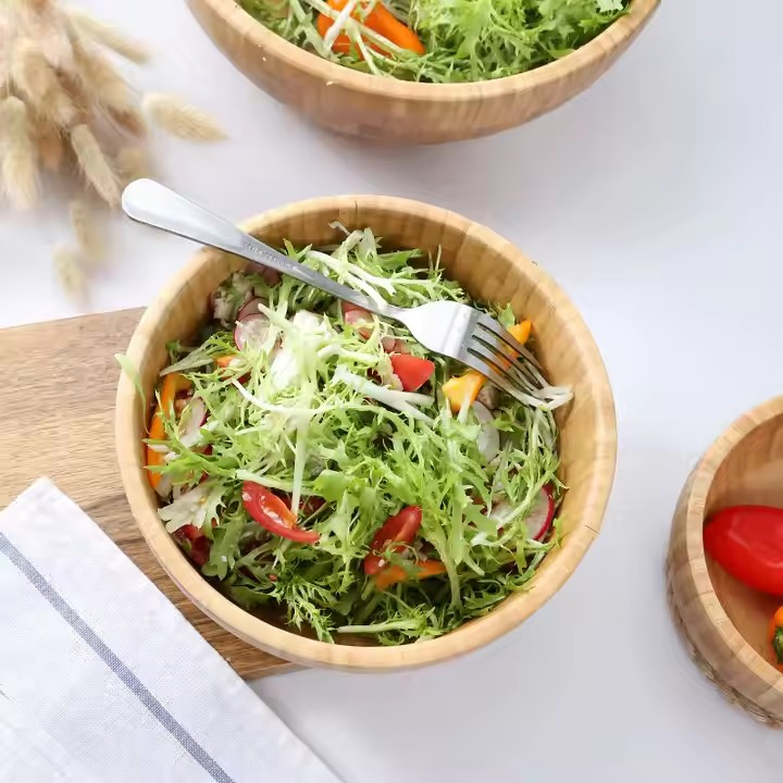 Catalogue of Solid Bamboo Bowl and Acacia Wood Salad Bowl