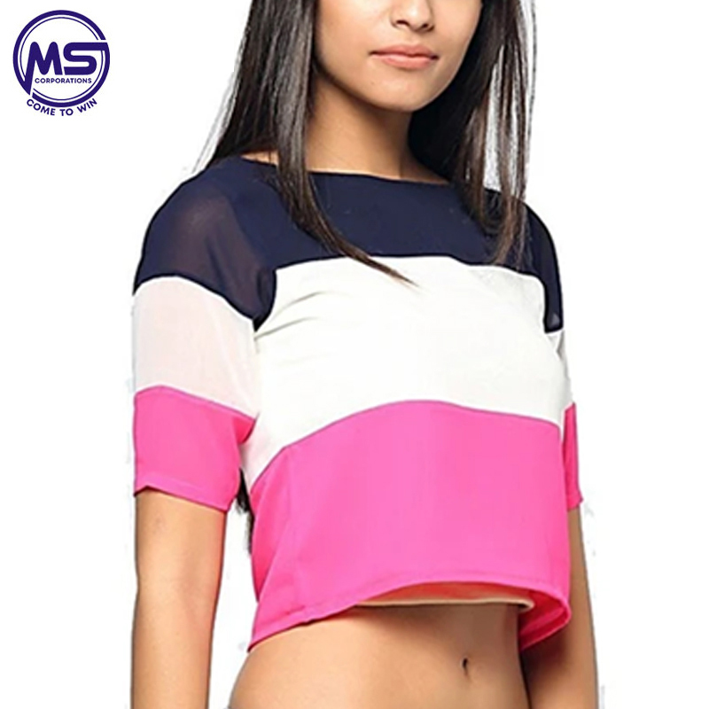 Топ женский укороченный длинный рукав однотонный летний