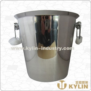 Promotional Reliable Double Aluminum Ice Bucket with Handle