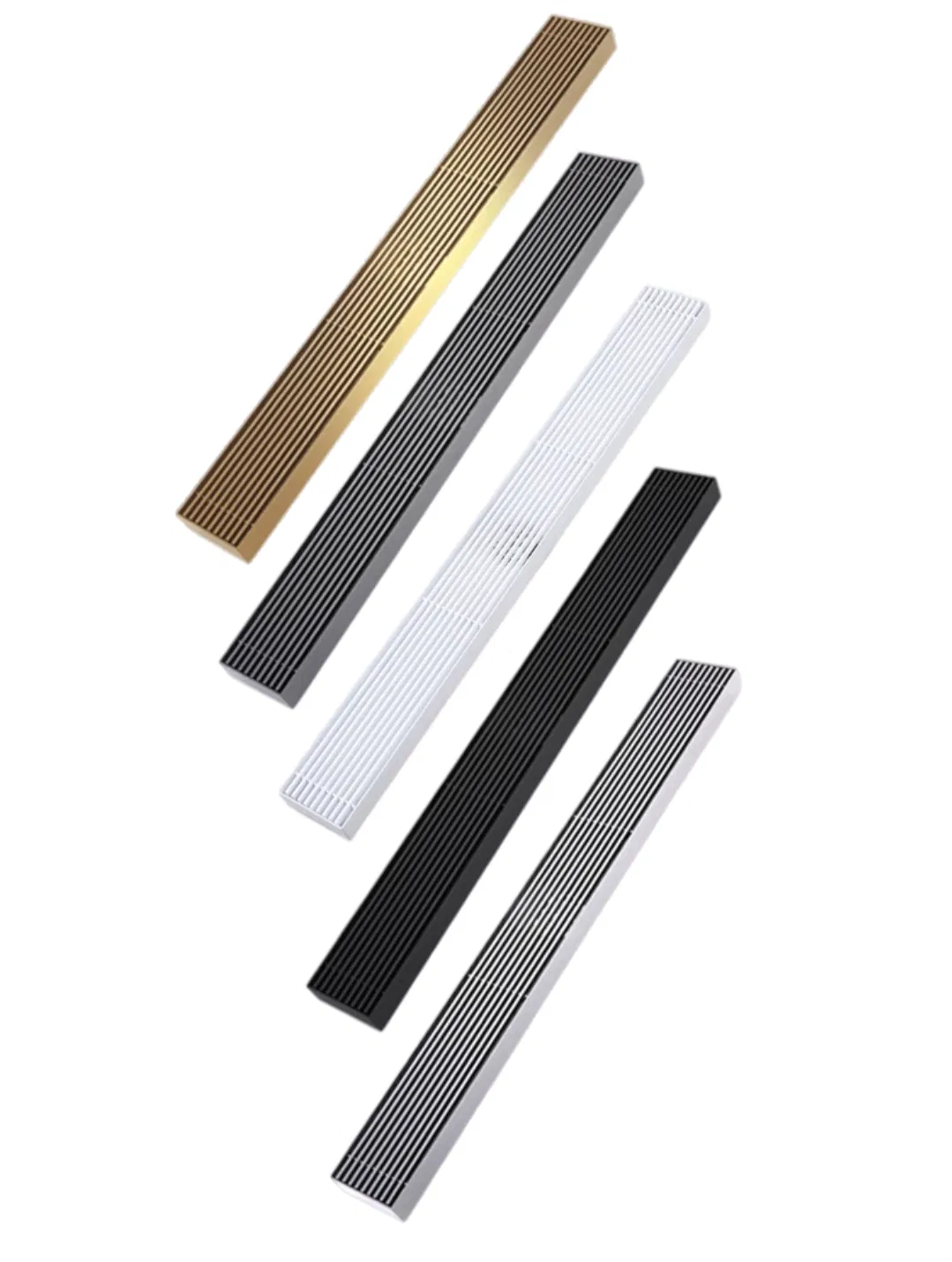 Extended Linear Shower Drain with Water Guide Lines - Rectangular, Odor-Proof, 304 Stainless Steel, Large Capacity Drain Channel for Shower Room Sink