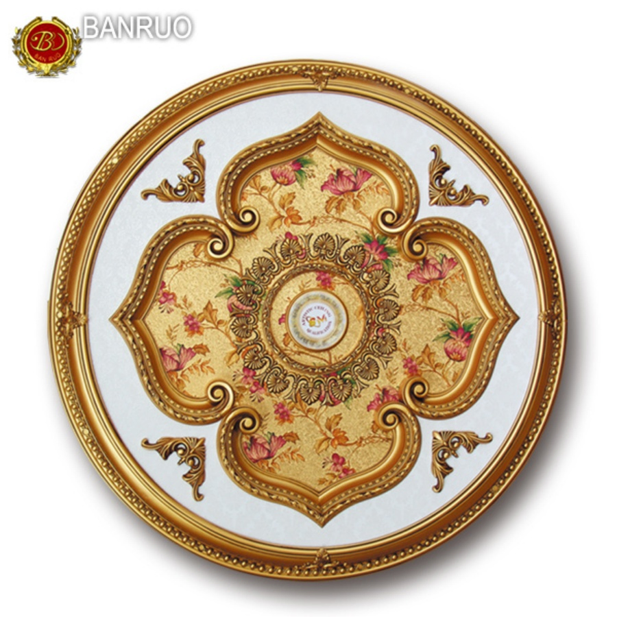Artistic 3D Decorative Ceiling Medallion for Hotel and Villas