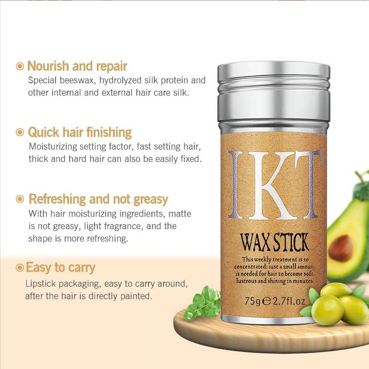 Custom Logo Pomade Lasting Nourishing Easy-Carrying Hair Style Control Hair Wax Stick
