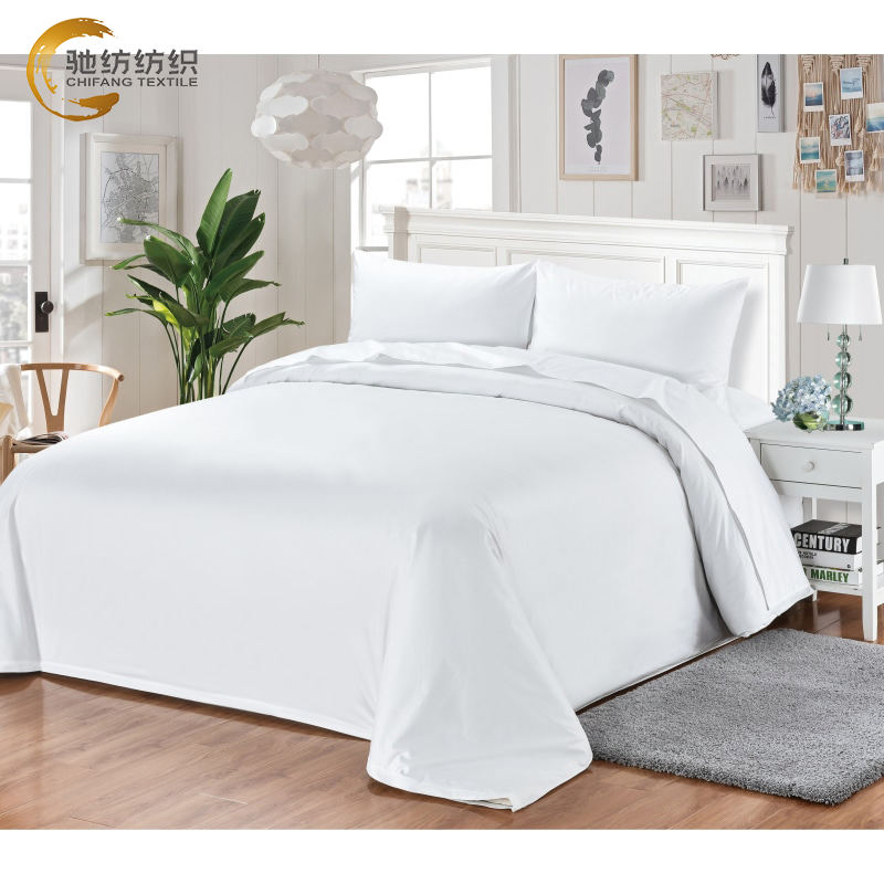 Luxury Hotel Linen Customize Size Design Comforter Bedding Set Cotton/Polyester White 100% Cotton 5 Star Hotel Sheet