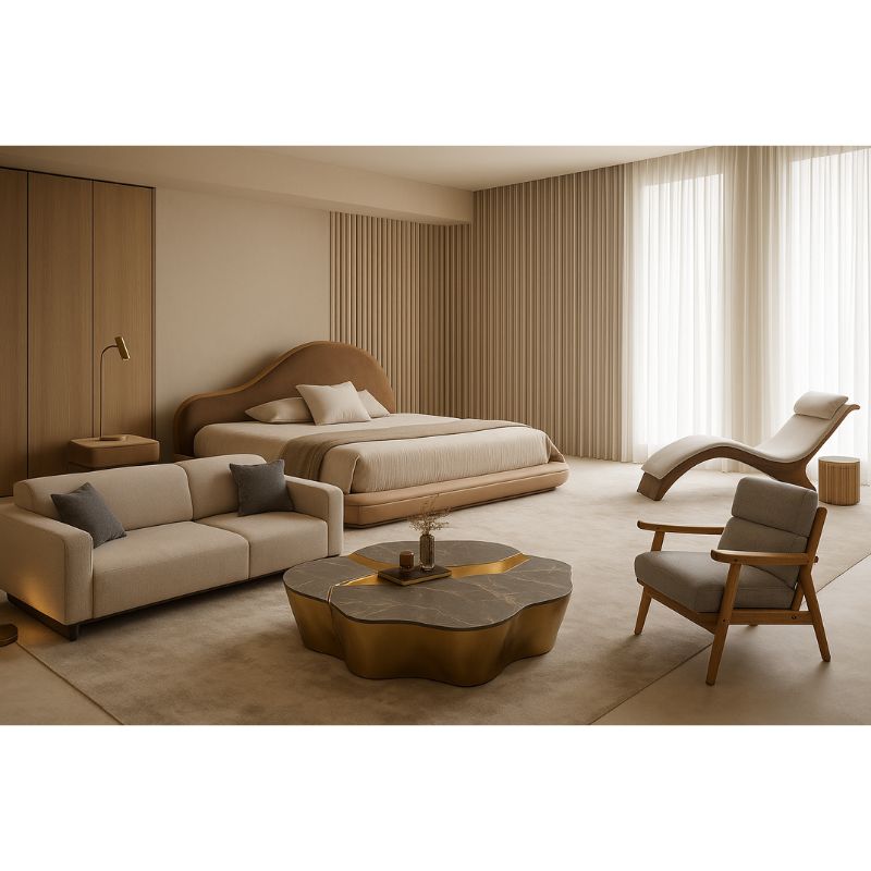 Комплект мебели для дома диван стулья столик кровать