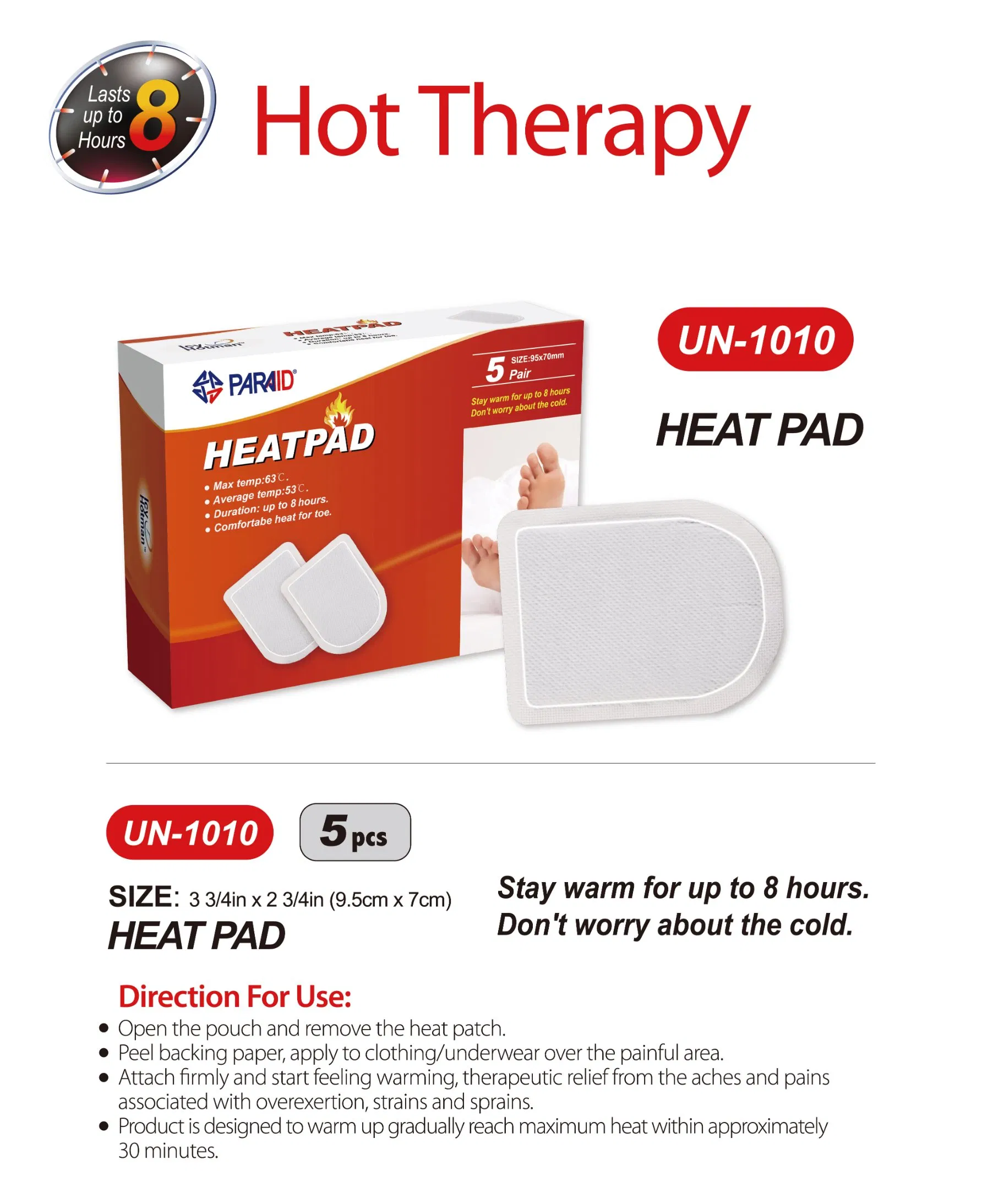 High Quality Foot Warm Heat Pad for Foot