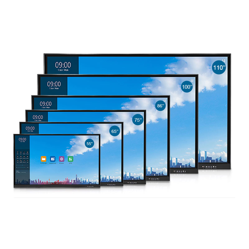 Basic Customization Wall Mounted or Portable Mobile Stand Wireless Projection Teaching Touch Screen LCD 65inch Smart Interactive Panel Board