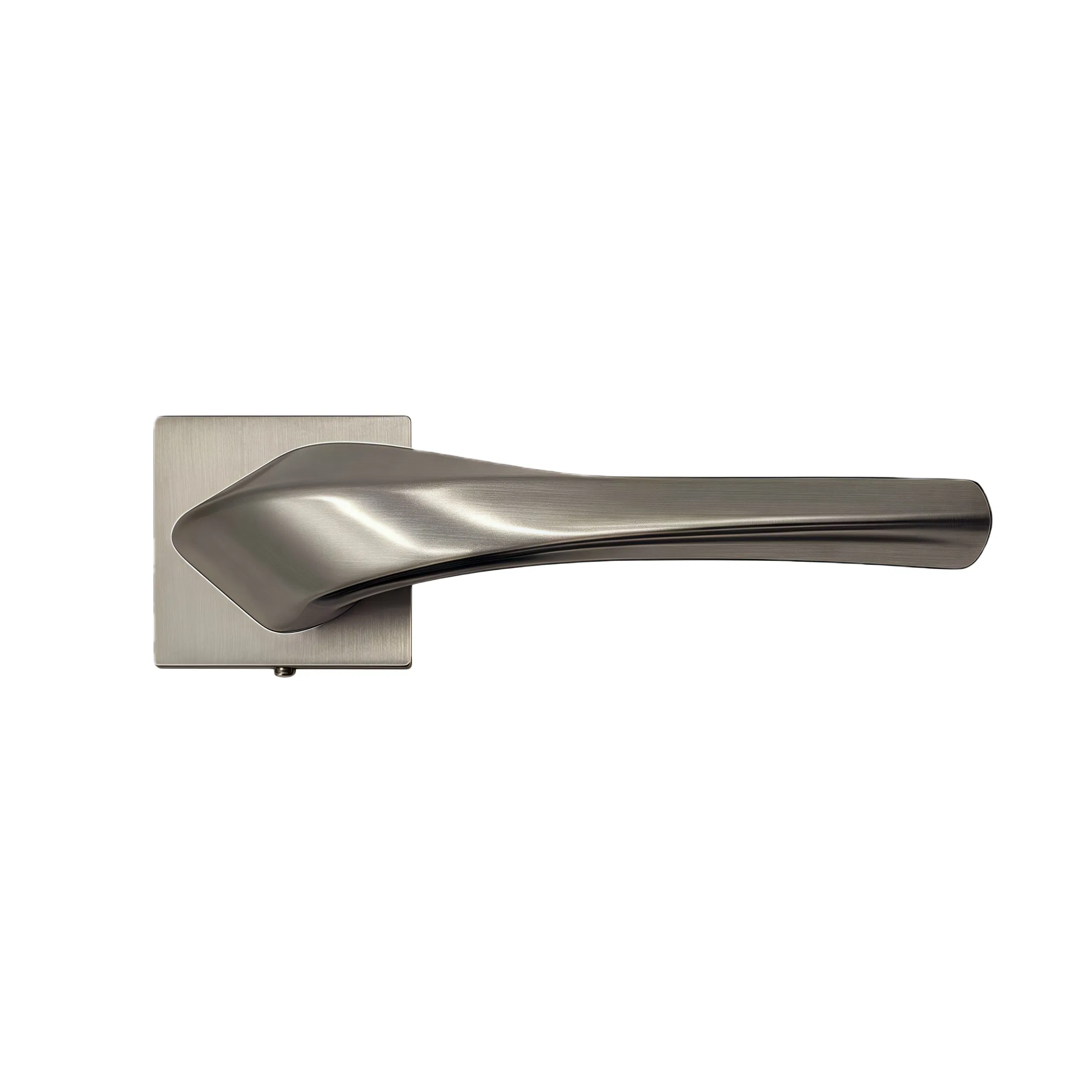 Factory Price New Design Contemporary Zinc Alloy Thick Door Lock Handle Sets Mortise Silent Door Handle for House