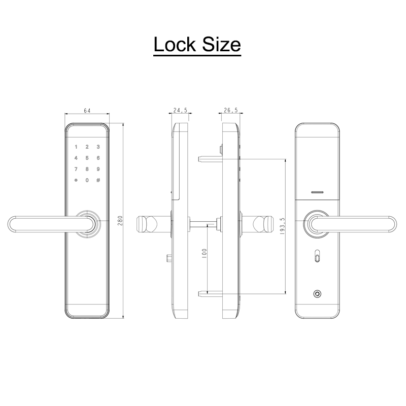 Electronic RFID Card Keyless Entry Hotel Smart Lock