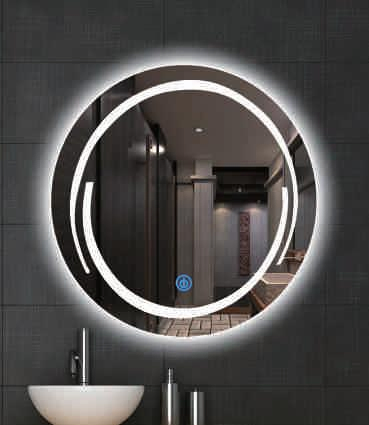 Illuminated Smart Backlit Mirror Lighted Bathroom Mirrors LED Mirror Round