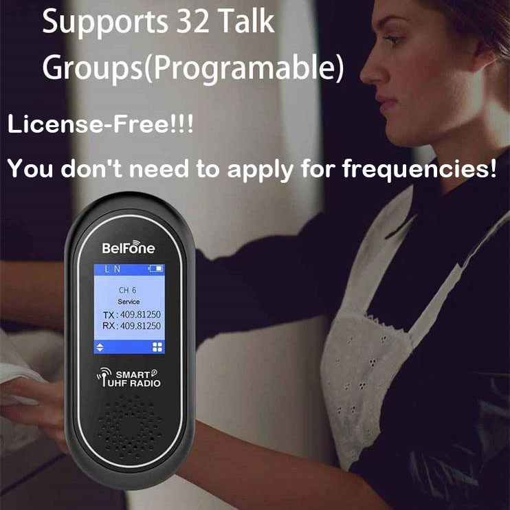 Рация Belfone BF-Mini100 с лицензией UHF, hands-free