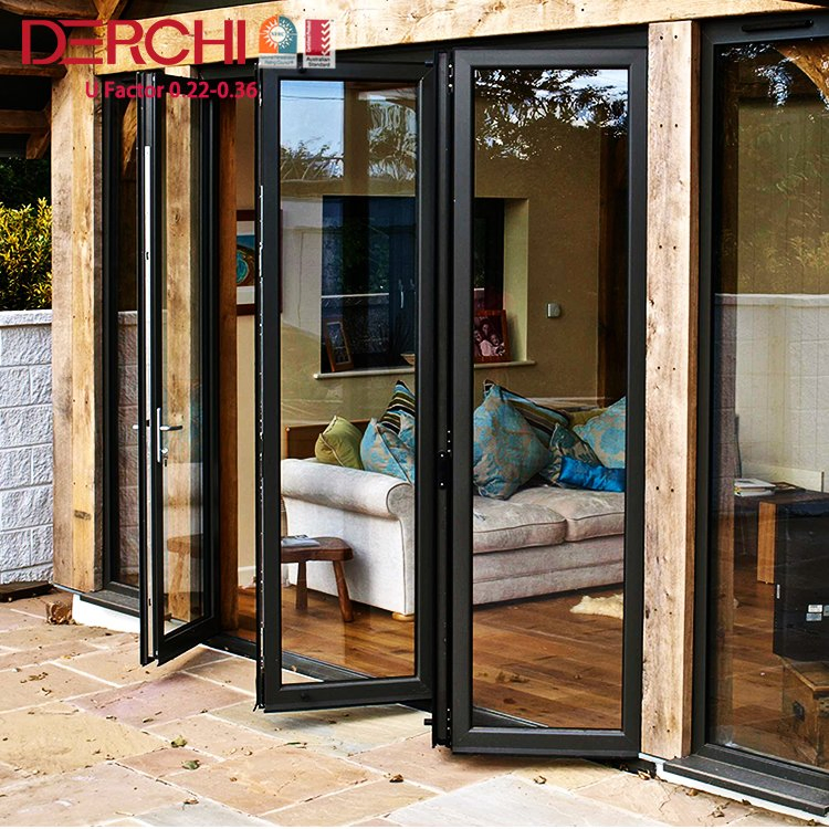Factory Direct Sale Partition Folding Interior Doors Standard Aluminium Folding Door